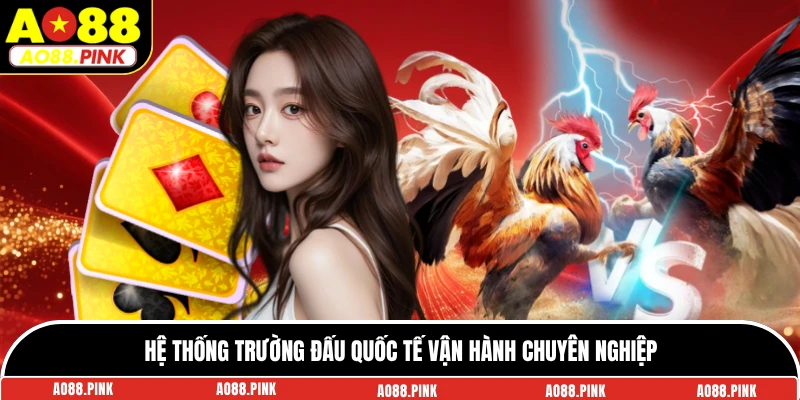 Hệ thống trường đấu quốc tế vận hành chuyên nghiệp